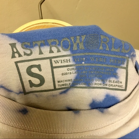 Travis Scott Astro World “Wish you were here” Shirt - Picture 6 of 6